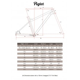 Ragley Piglet Hardtail 2020 Rahmen 27,5"